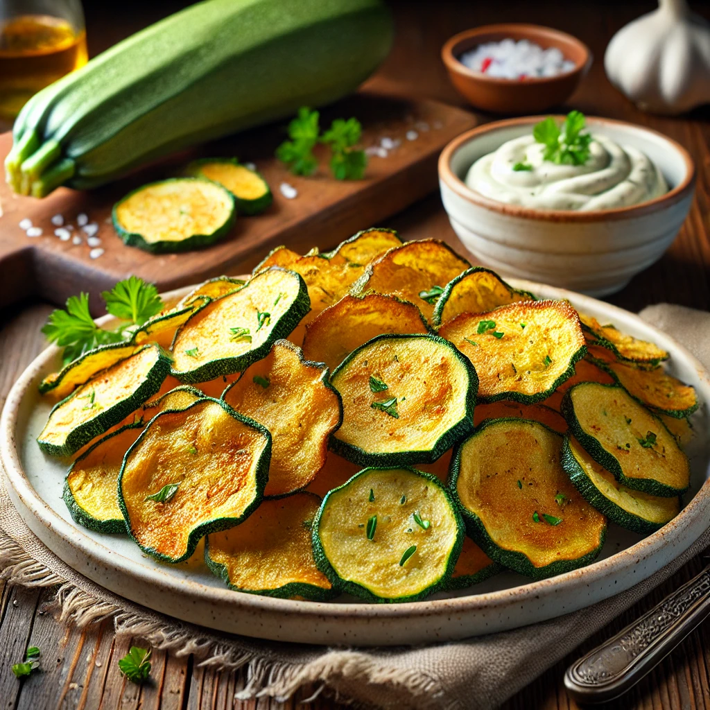 Keto Airfryer Courgette Chips