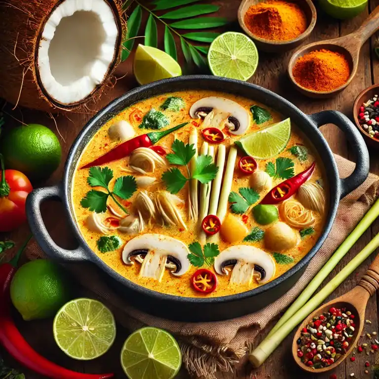Thai-inspired kokossoep uit de Dutch Oven