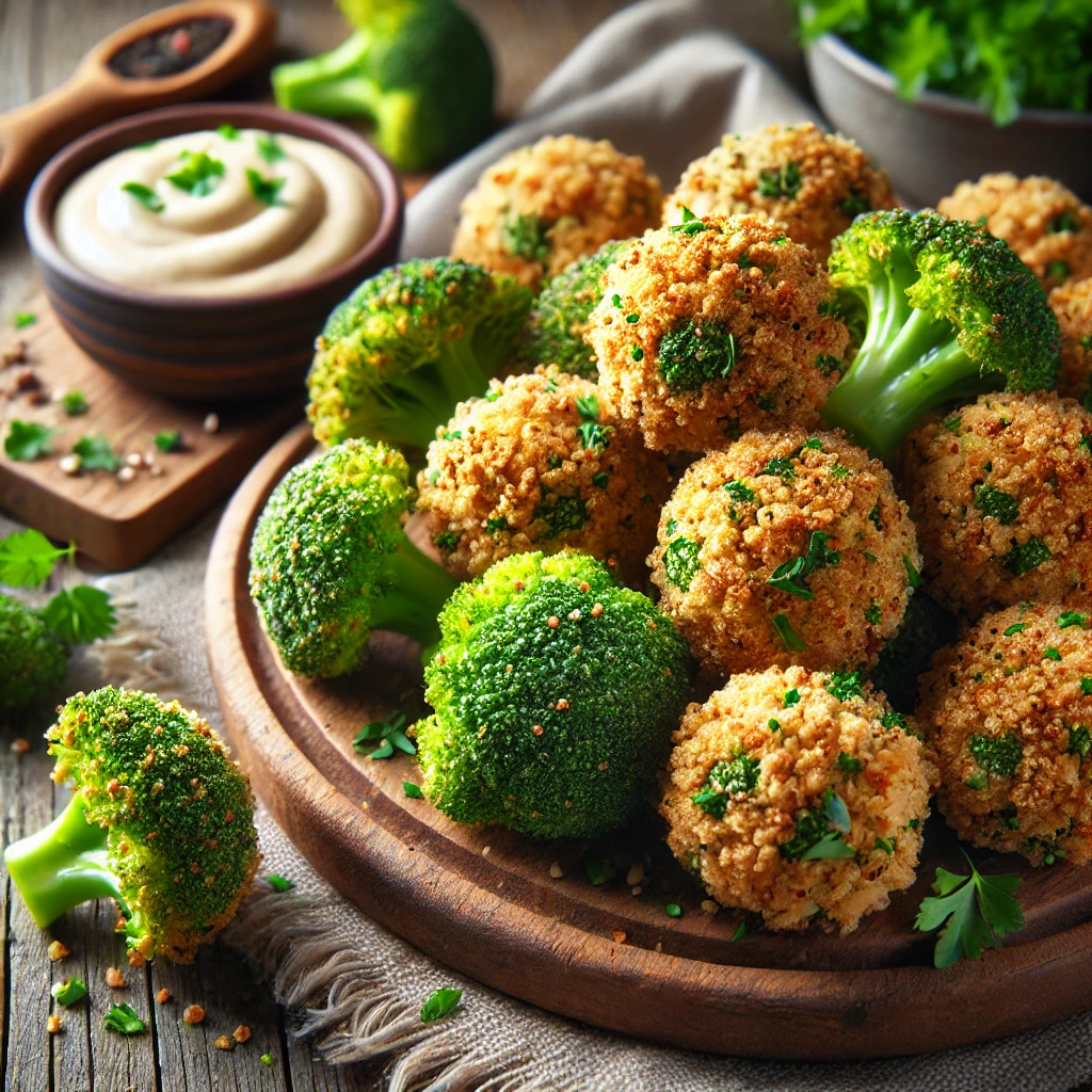 Broccoli bites met volkoren paneermeel