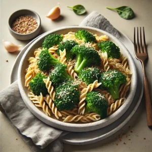 Broccoli met volkoren pasta topping