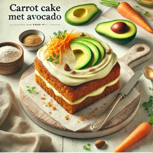 Carrot cake met avocado