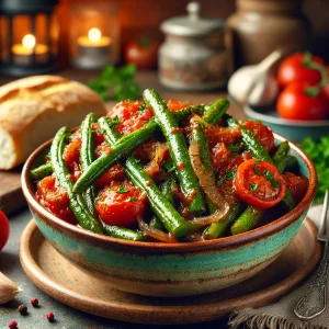 Crockpot Recept - Gestoofde snijbonen met tomaat