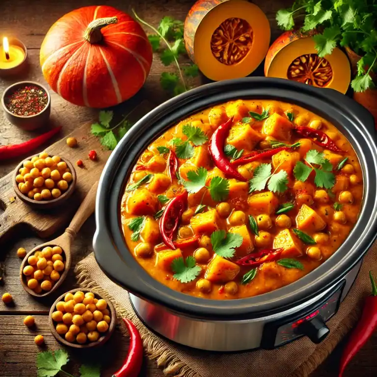 Crockpot Recept - Pittige pompoencurry