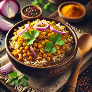 Crockpot Recept - Rijst met linzen en kurkuma