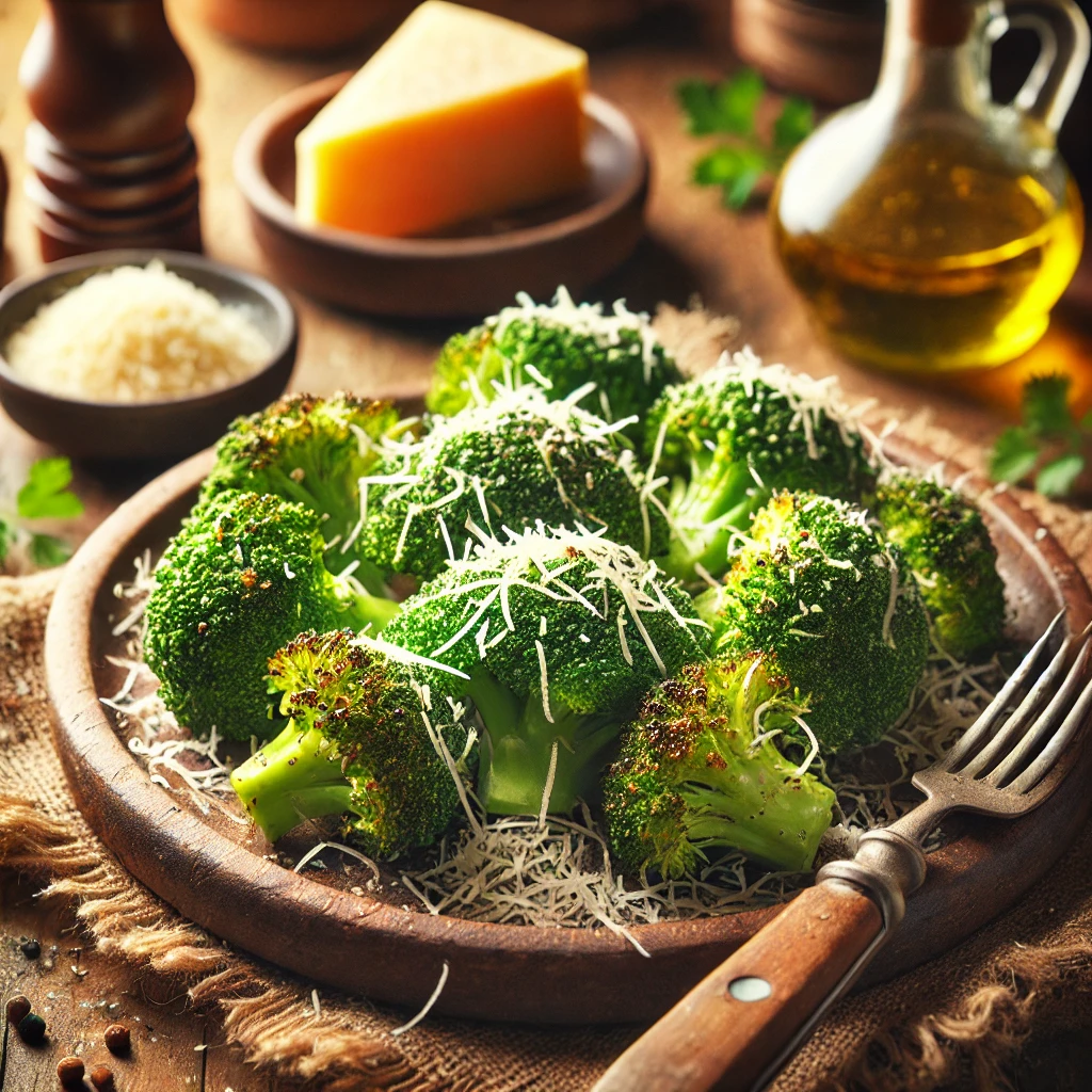 Geroosterde broccoli met Parmezaanse kaas