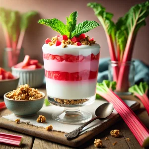 Rabarber-yoghurt parfait