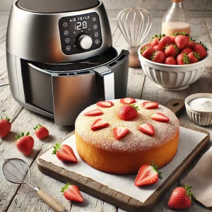 Aardbeiencake recept airfryer