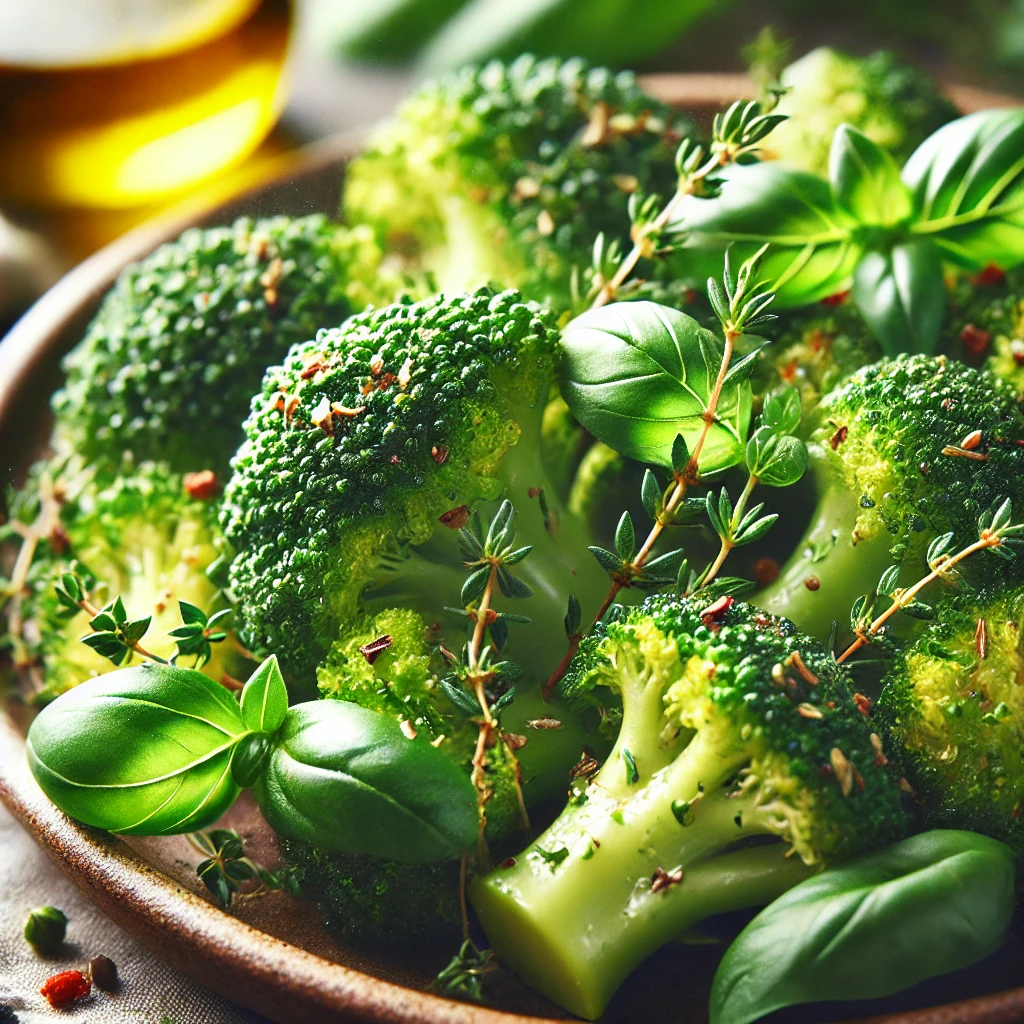 Airfryer broccoli met Italiaanse kruiden