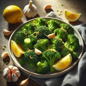 Airfryer broccoli met knoflook en citroen