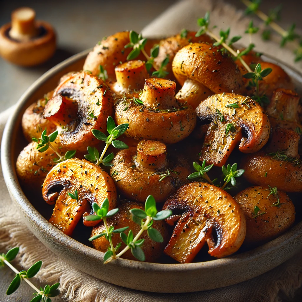 Airfryer champignons met tijm