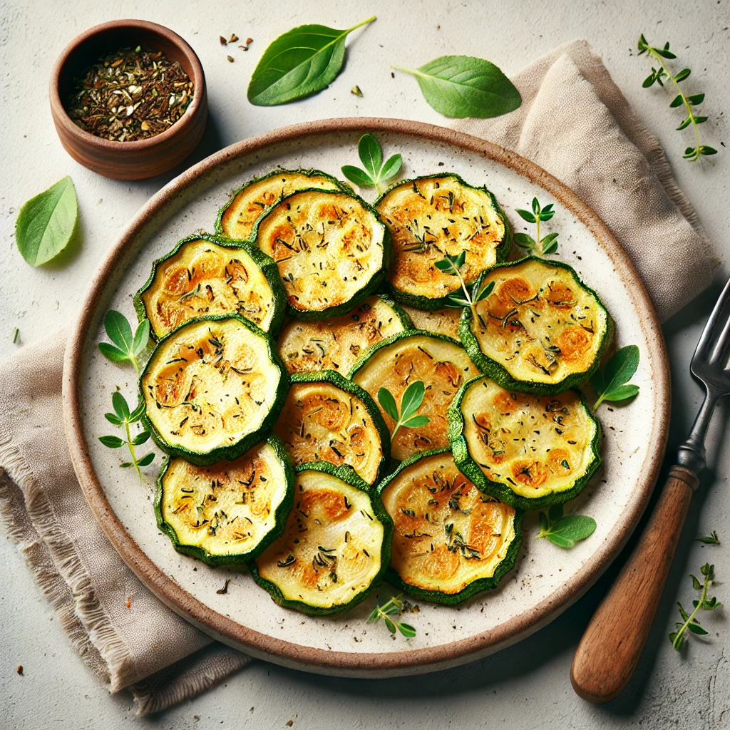 Airfryer courgette met oregano