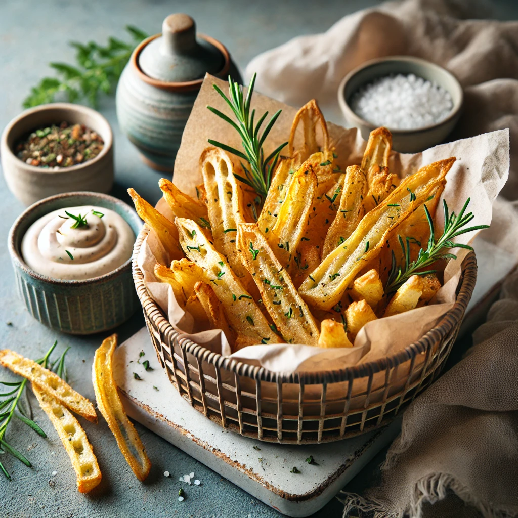 Airfryer knolselderij frietjes