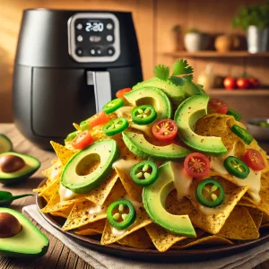 Avocado nachos uit de airfryer