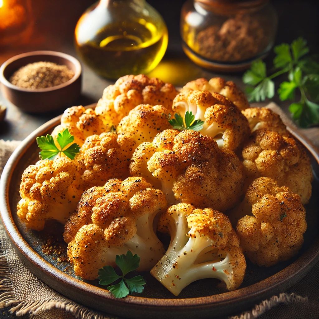 Bloemkool airfryer met een vleugje komijnzaad