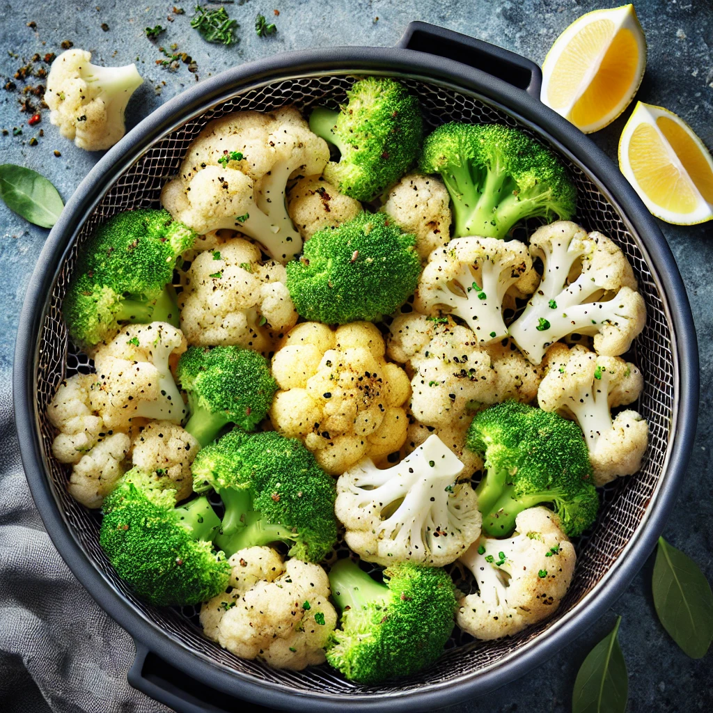 Bloemkool en broccoli mix in de airfryer