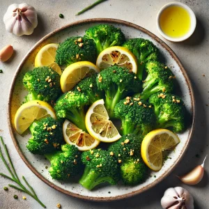 Broccoli airfryer met knoflook en citroen