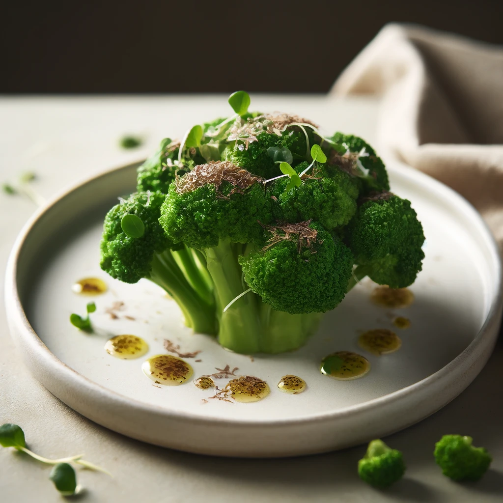 Broccoli met een beetje truffelolie