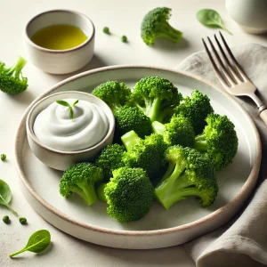 Broccoli met wat Griekse yoghurt