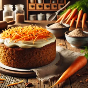 Carrot cake met boekweitmeel