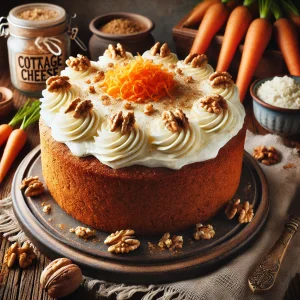 Carrot cake met cottage cheese