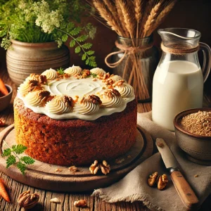 Carrot cake met havermelk