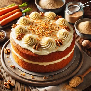 Carrot cake met kastanjemeel