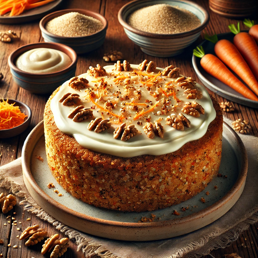 Carrot cake met quinoa