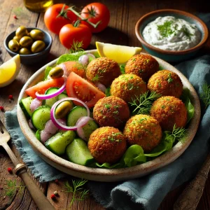 Falafel met Griekse kruidenmix