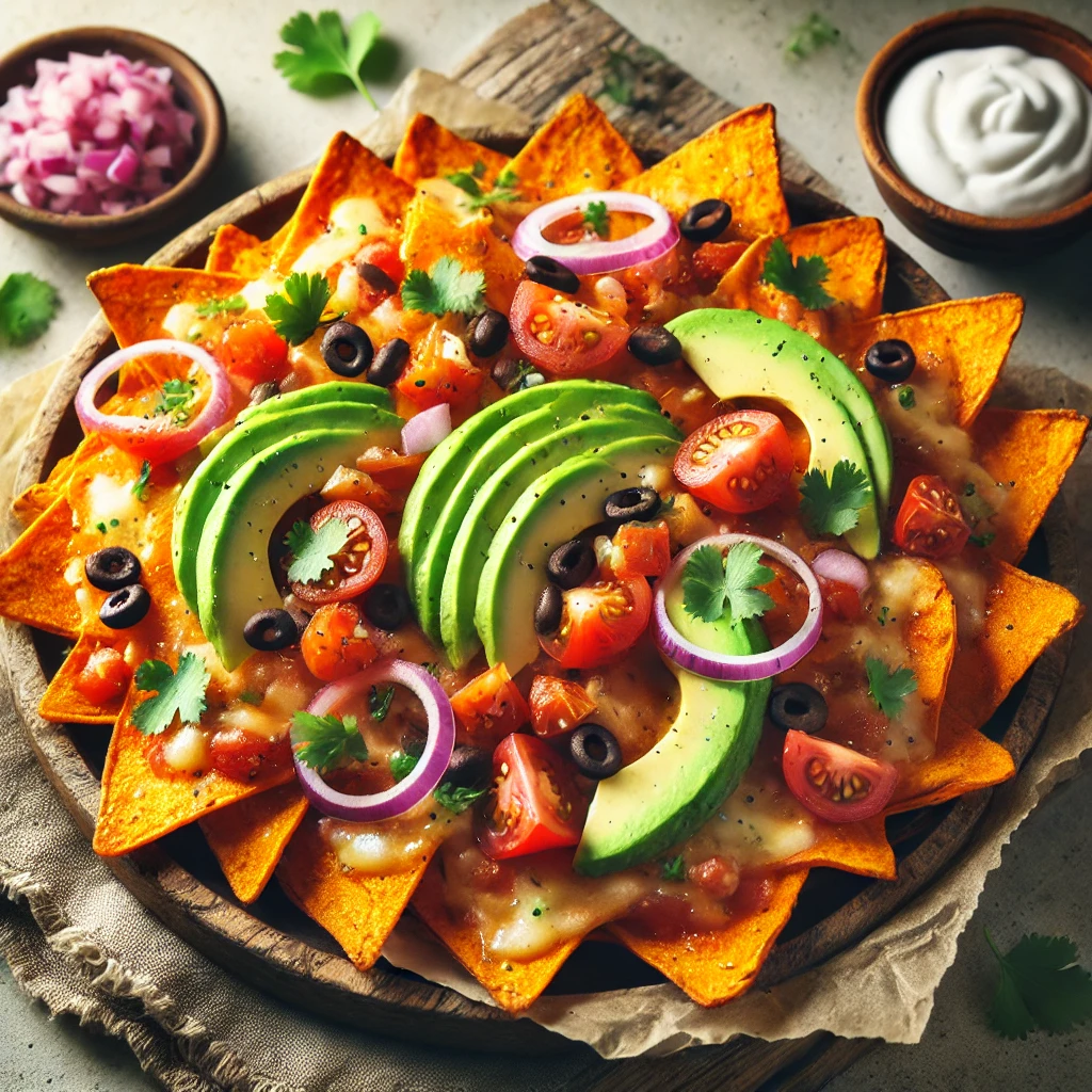 Gezonde nachos airfryer met zoete aardappel