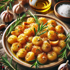 Gnocchi airfryer met knoflook en rozemarijn