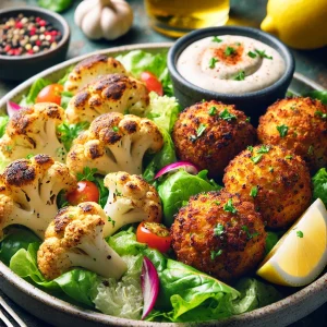 Hartige falafel met bloemkool