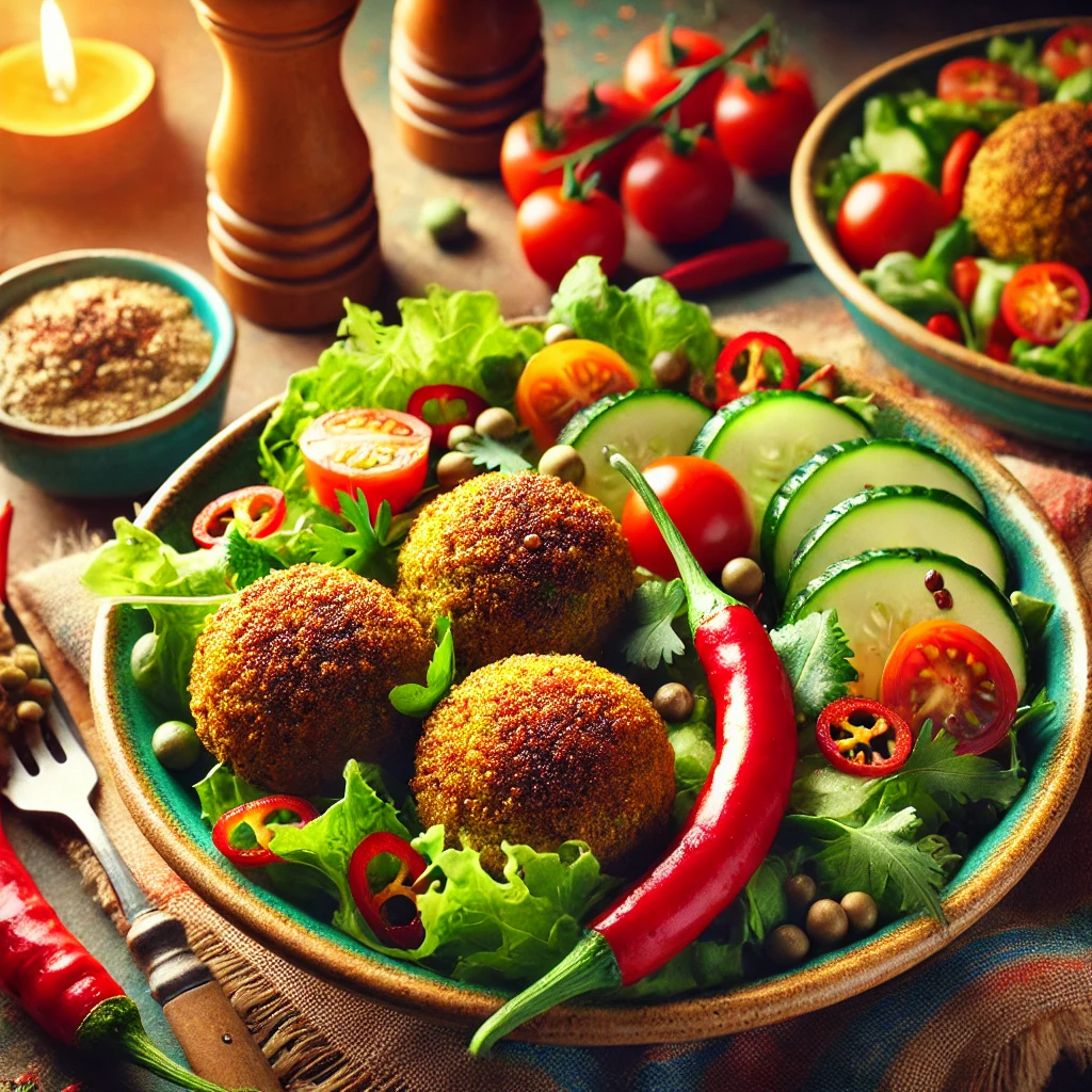 Hartvriendelijke falafel met chilipeper