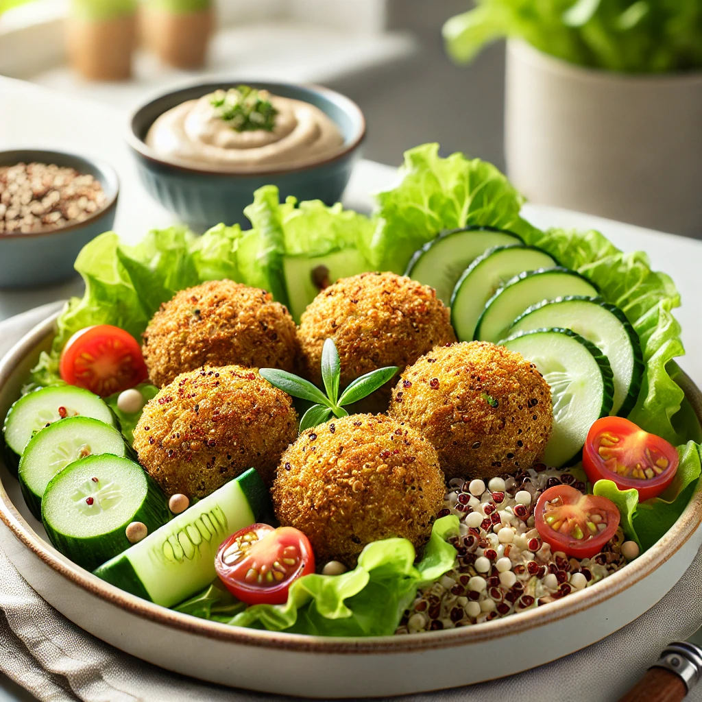 Lichte falafel met quinoa uit de airfryer