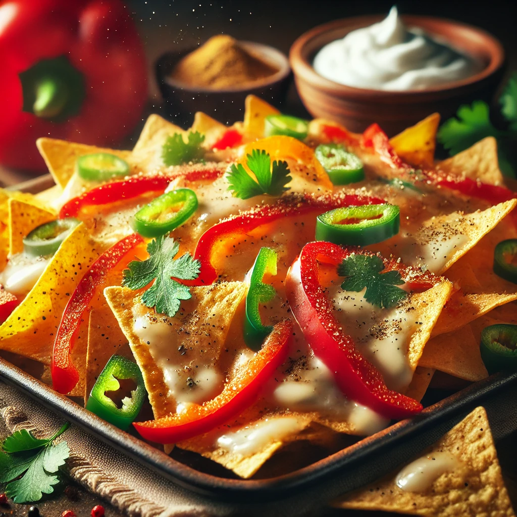 Nachos airfryer met paprika en komijn