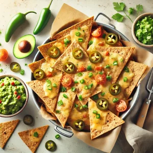 Nachos airfryer met volkoren wraps en guacamole