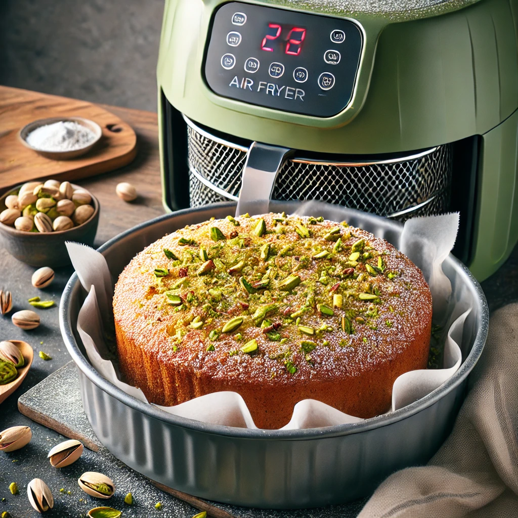 Pistachecake recept airfryer