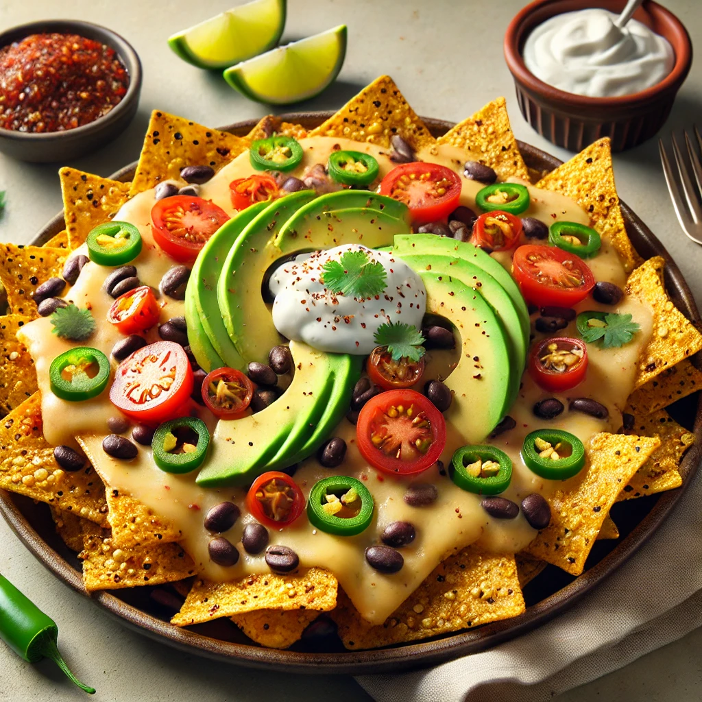 Quinoa nachos airfryer met avocado