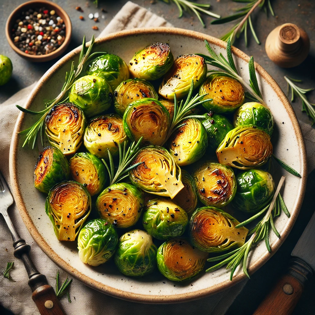 Spruitjes met rozemarijn uit de airfryer