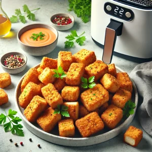 Tofu nuggets in de airfryer