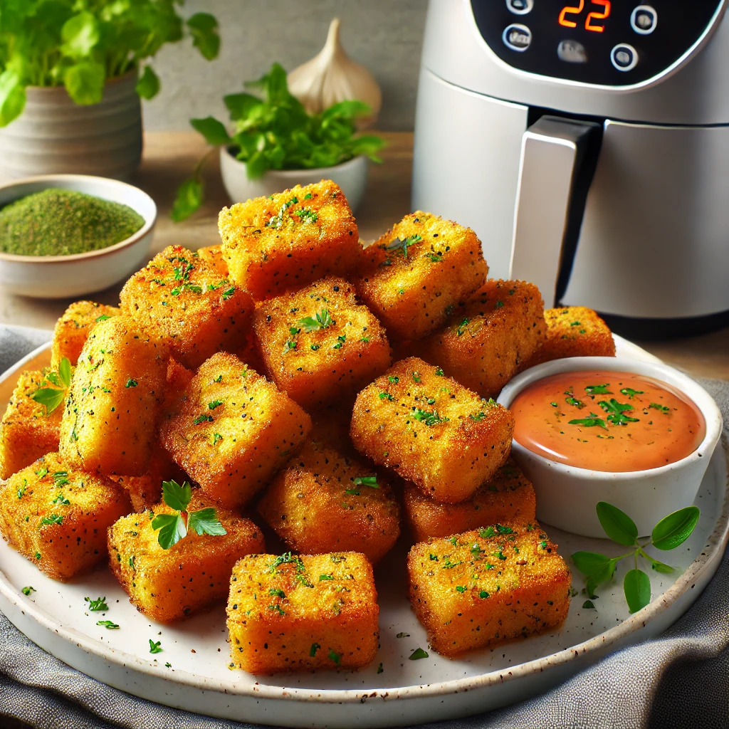 Tofu nuggets met kruidenmix uit de airfryer