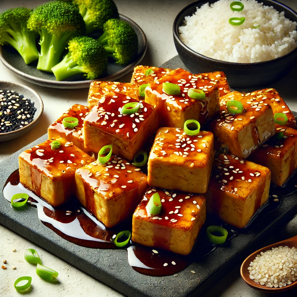 Tofu teriyaki uit de airfryer