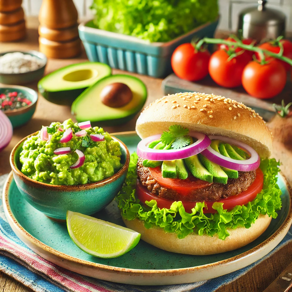 Bonenburgers met Zelfgemaakte Guacamole