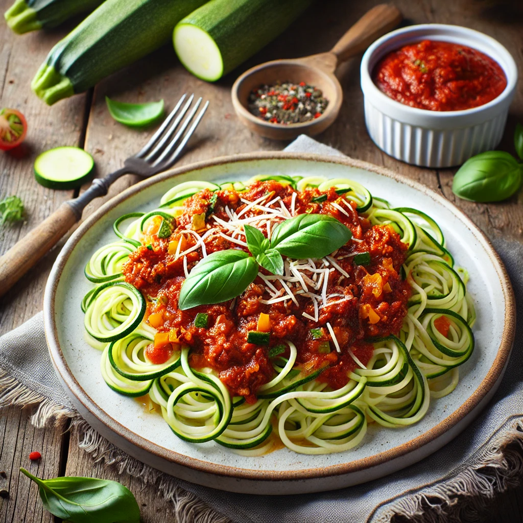 Courgetti met Vegetarische Bolognese