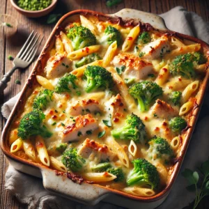 Kip en broccolipasta ovenschotel