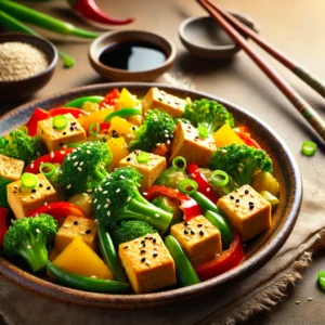 Tofu-Wok met Broccoli en Paprika