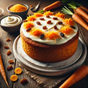 Worteltaart recept met rozijnen