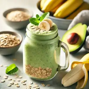 Avocado-Banaan Ontbijtshake met Havermout