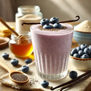 Collageen Smoothie met Blauwe Bessen en Vanille