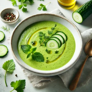 Frisse Avocado & Komkommer Gazpacho
