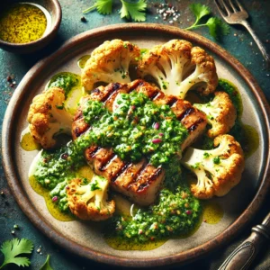 Geroosterde bloemkoolsteak met chimichurri